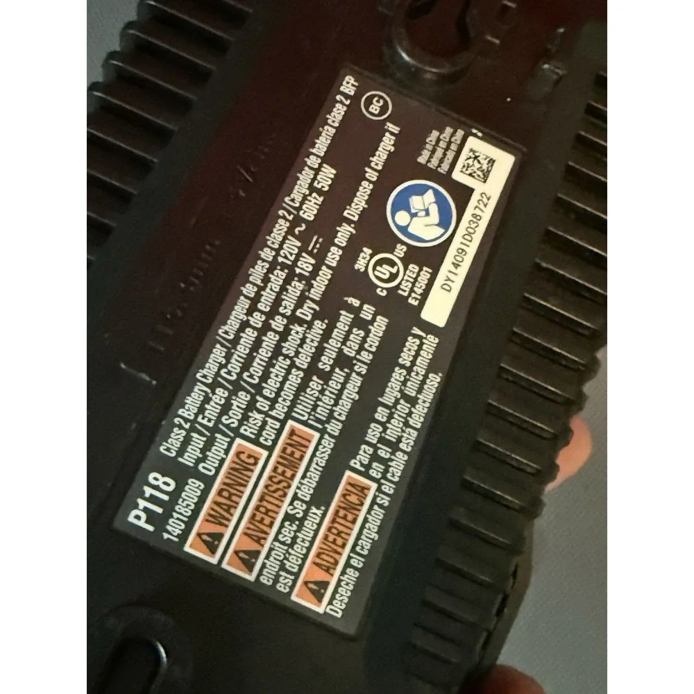 Ryobi P118 Lithium-ion/Ni-Cad ONE+ 18V IntelliPort Battery Charger